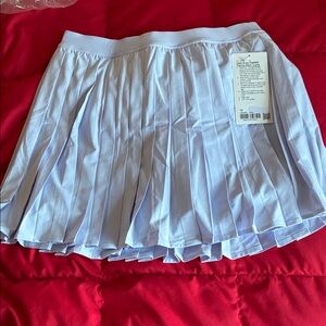 NWT Lululemon Light Blue High-Rise Pleated Tennis Skirt - Long